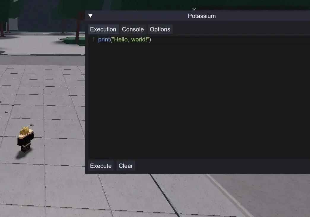 Potassium Executor — ROBLOX screenshot 1