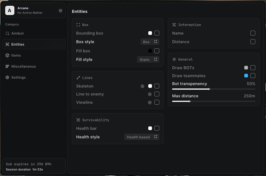 ARCANE — Active Matter screenshot 1