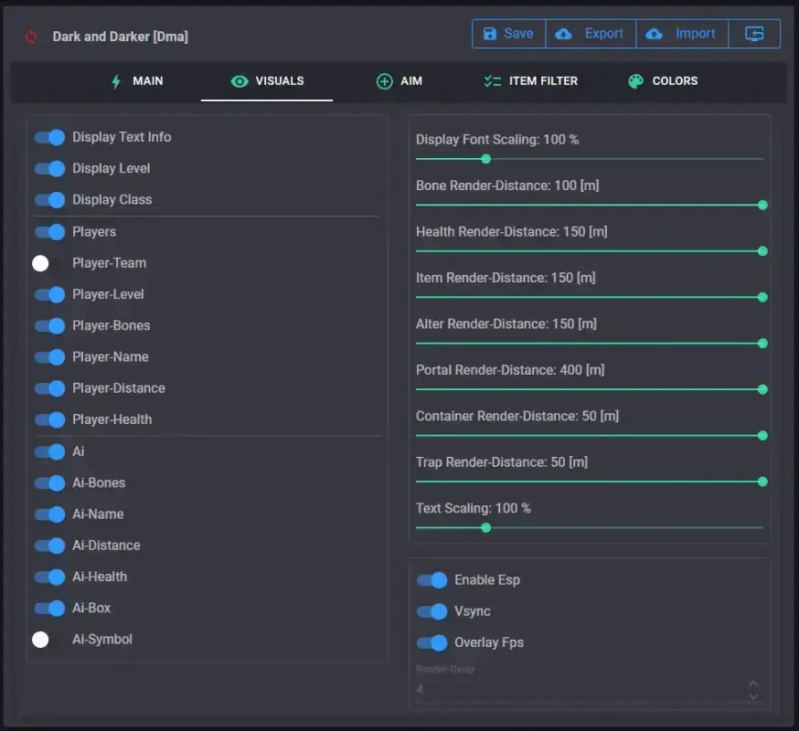 Clutch Dark And Darker DMA — DMA CHEATS screenshot 6